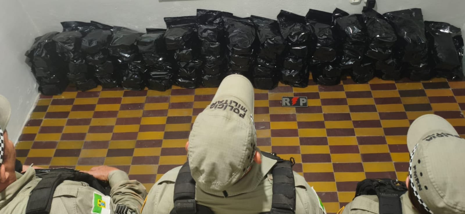 Apreensão de maconha avaliada em R$ 1,44 milhão mobiliza a Polícia Militar em Canguaretama