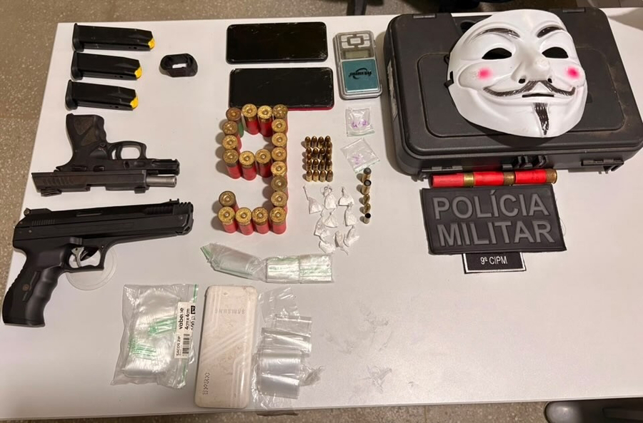 PM apreende armas, drogas e munições após confronto em São Paulo do Potengi