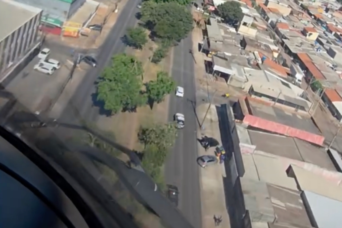 PMDF realiza perseguição cinematográfica com viaturas e helicóptero em Ceilândia