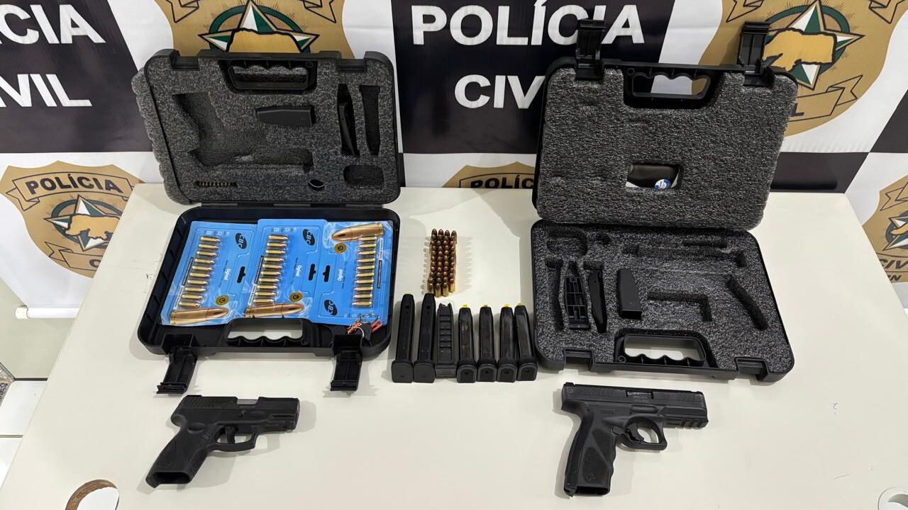 Polícia Civil apreende armas em investigação de violência doméstica