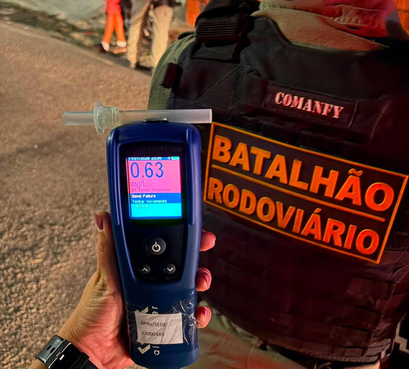 Motorista é preso por embriaguez ao volante em fiscalização em Macaíba