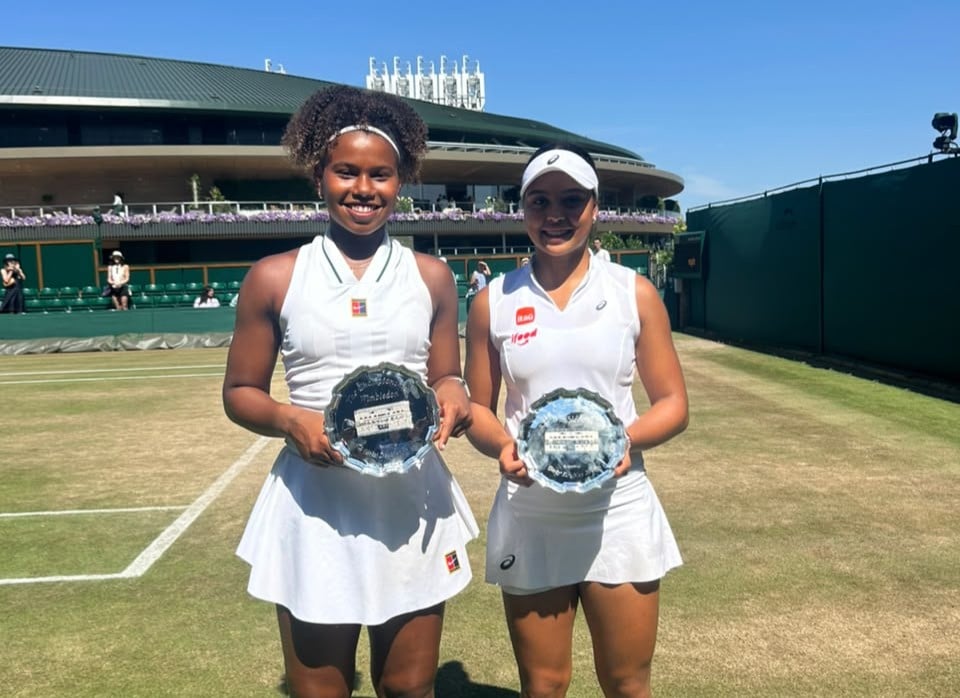 Victória Barros e Naná conquistam o vice-campeonato juvenil em Wimbledon
