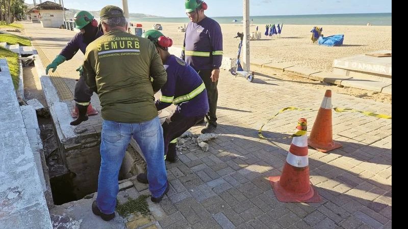 Prefeitura de Natal multa Caern em R$ 3 milhões por vazamento de esgoto na praia de Ponta Negra