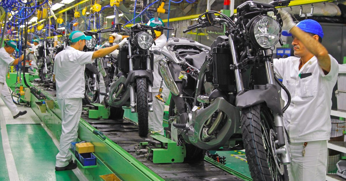 Produção de motocicletas cresce 6,3% no primeiro semestre de 2026