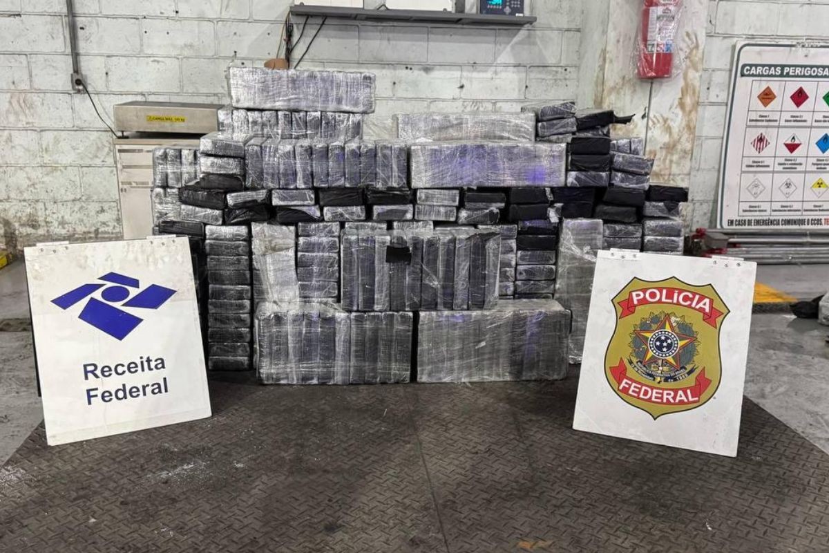 Receita Federal apreende 448 kg de cocaína no Porto de Santos