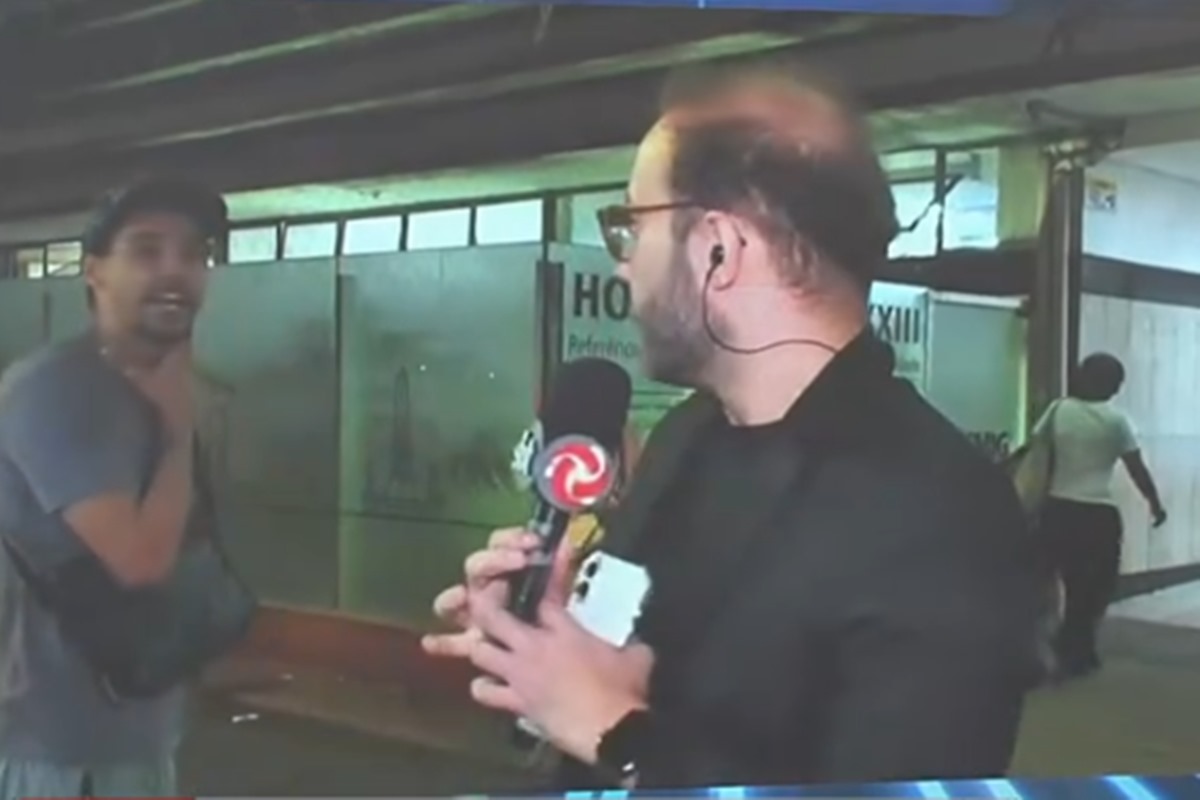Repórter da TV Alterosa é agredido ao vivo em BH