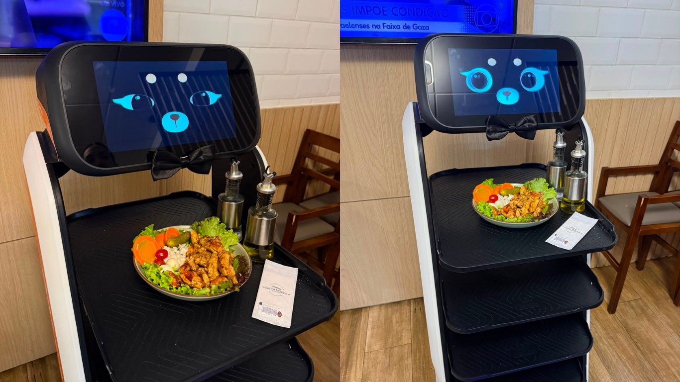 Robô atrai clientes e moderniza atendimento em padaria de Santa Catarina