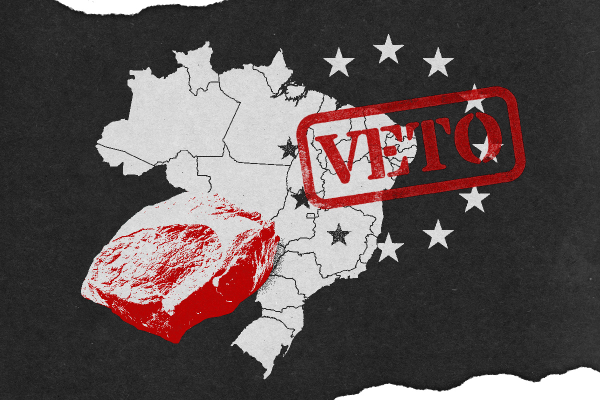 União Europeia veta carne brasileira e ameaça US$ 2 bilhões em exportações