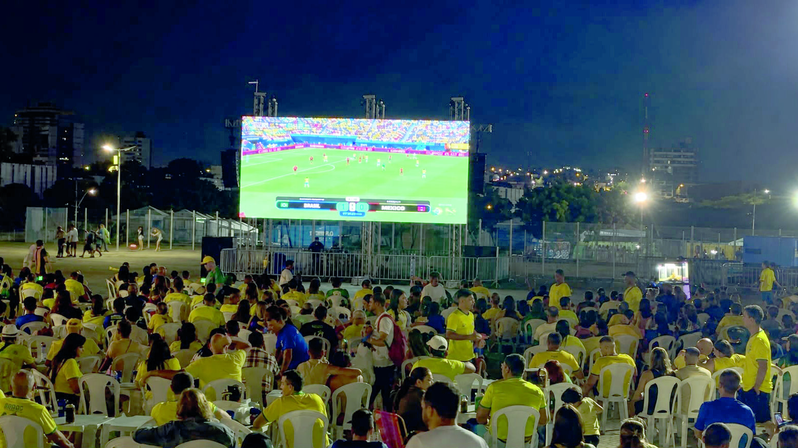 São João de Natal terá área com transmissão do jogo da Seleção Brasileira na Arena das Dunas