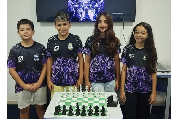 Atletas potiguares de São João do Sabugi representam o RN no Campeonato Brasileiro Infantil de Xadrez