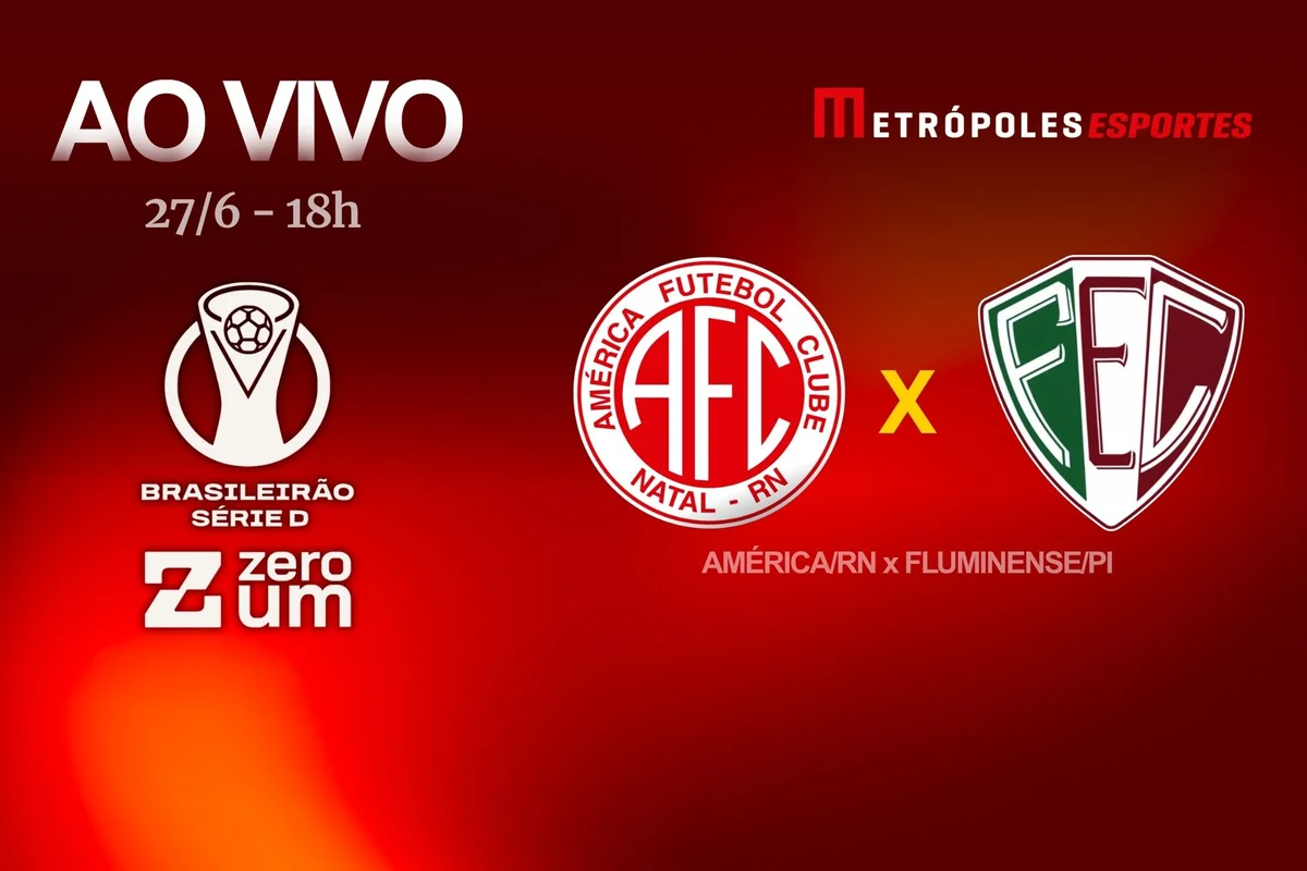 Metrópoles Esportes transmite duelo decisivo da Série D ZeroUm entre América-RN e Fluminense-PI