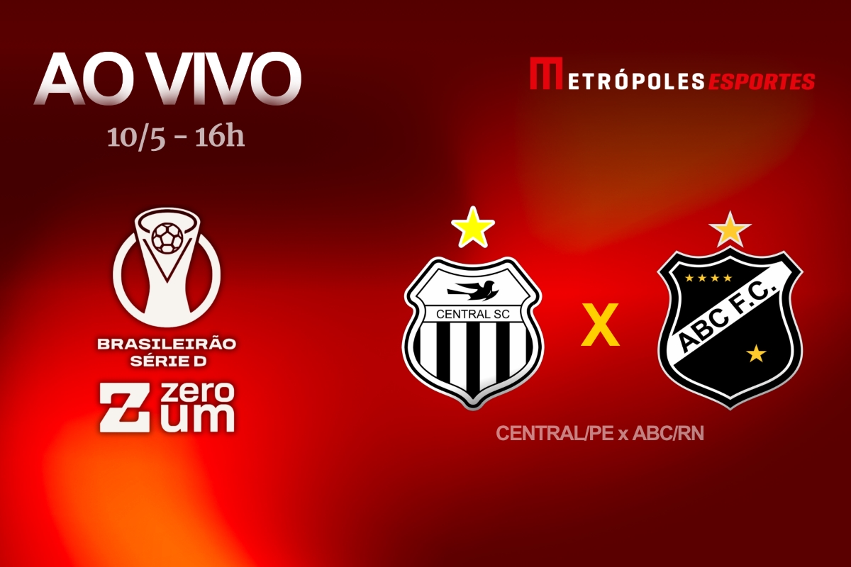 Metrópoles exibe Série D ZeroUm com Central-PE x ABC-RN ao vivo