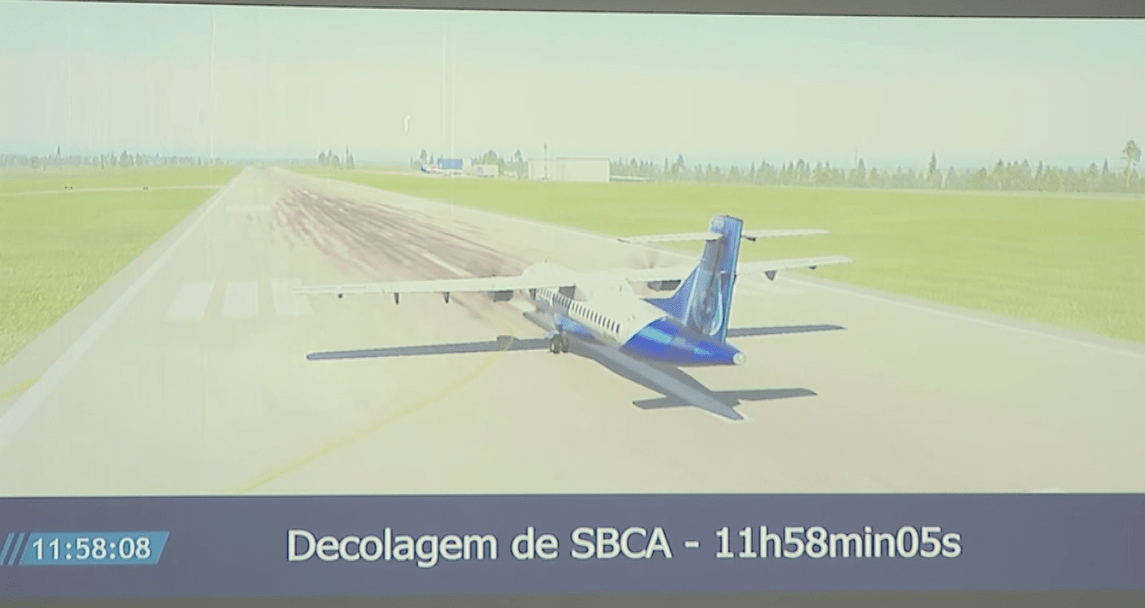 Cenipa apresenta simulação da queda de voo da Voepass em Vinhedo
