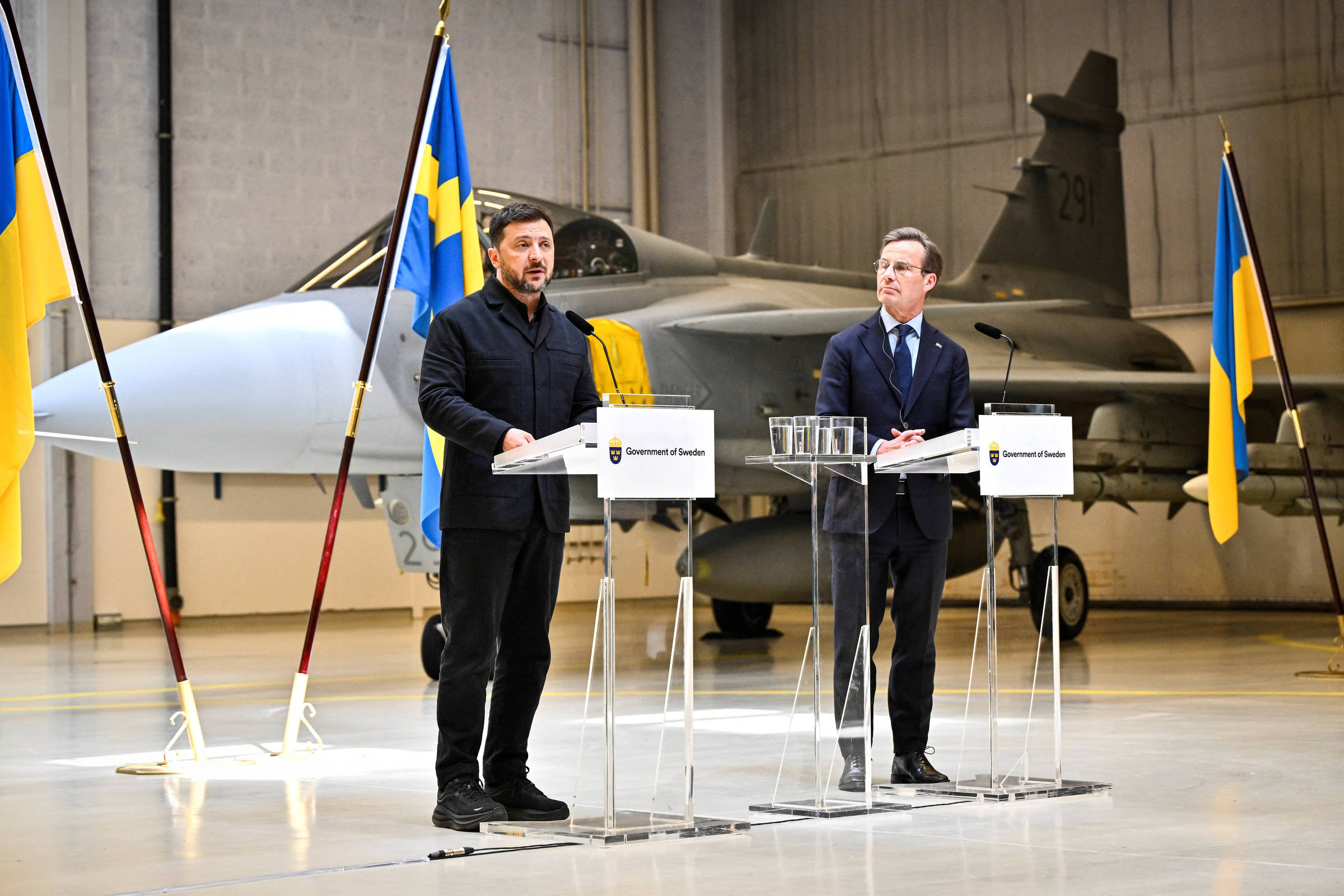 Suécia fornecerá 36 caças Gripen para a Ucrânia em acordo histórico