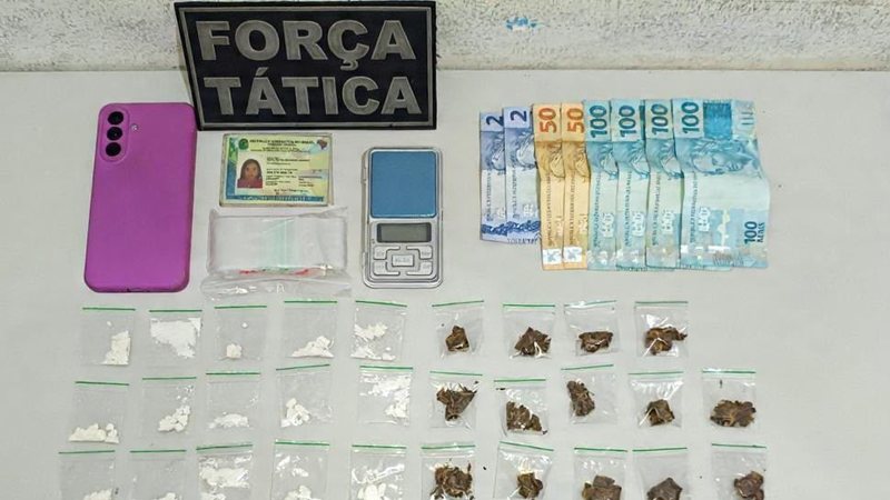 Suspeita é detida por tráfico de entorpecentes na Zona Norte de Natal