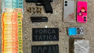 Homem que atirou contra policiais em Natal é baleado e apreensão inclui arma, drogas e dinheiro