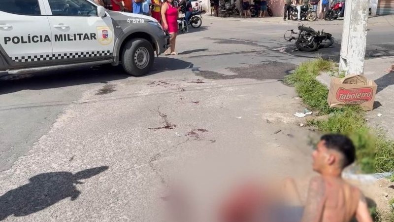 Suspeito sofre acidente e motocicleta incendeia durante fuga em Natal