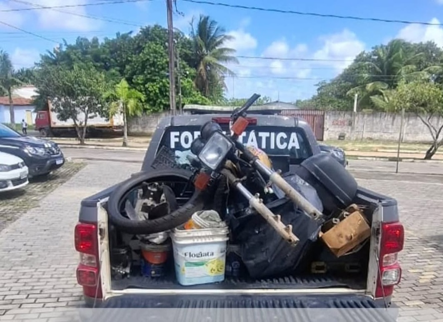 Homem é preso em Parnamirim por receptação de peças de motocicletas com indícios de fraude