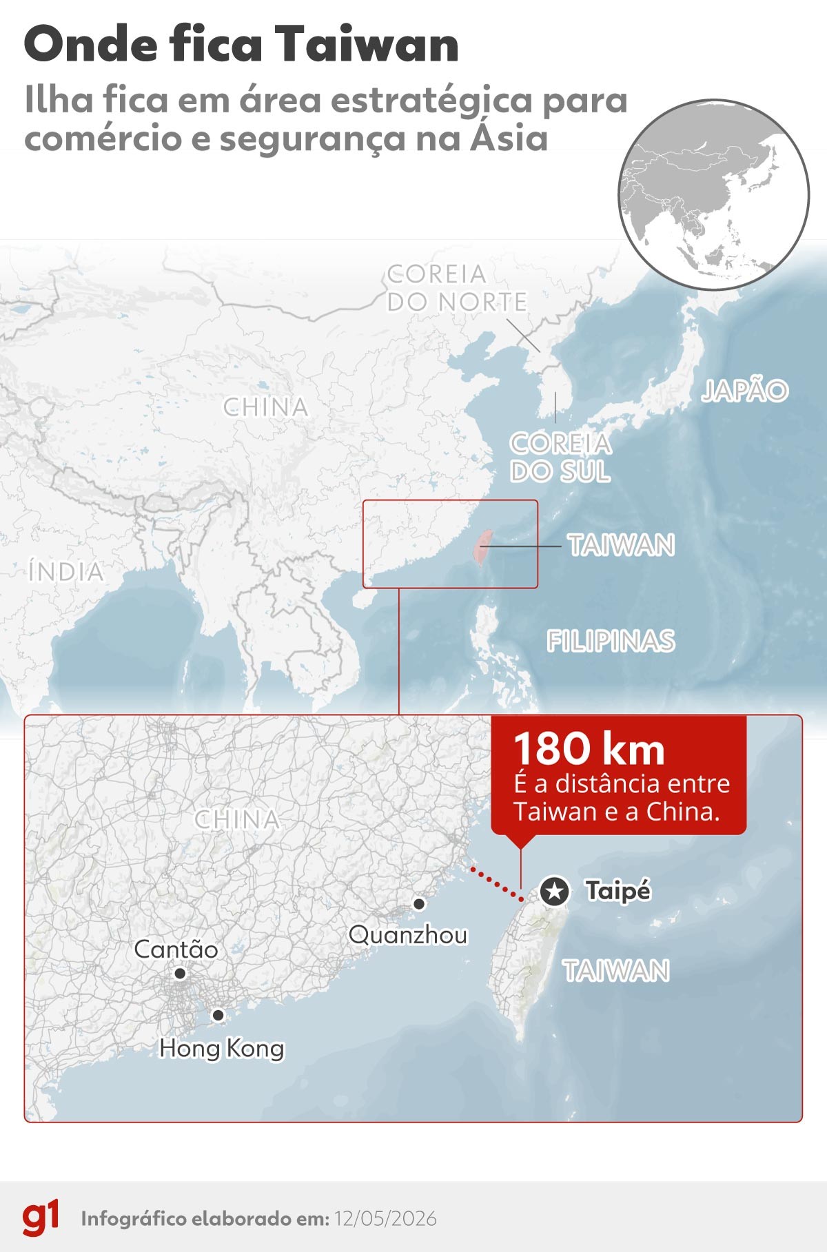 China posiciona mais de 100 navios ao redor de Taiwan, afirma conselho de segurança nacional