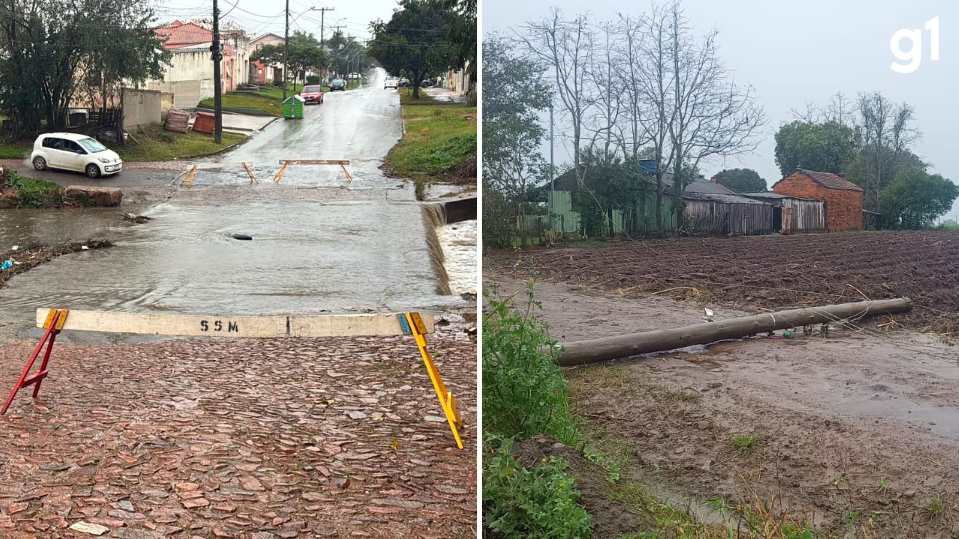 Temporal atinge 41 cidades do RS e deixa famílias desalojadas