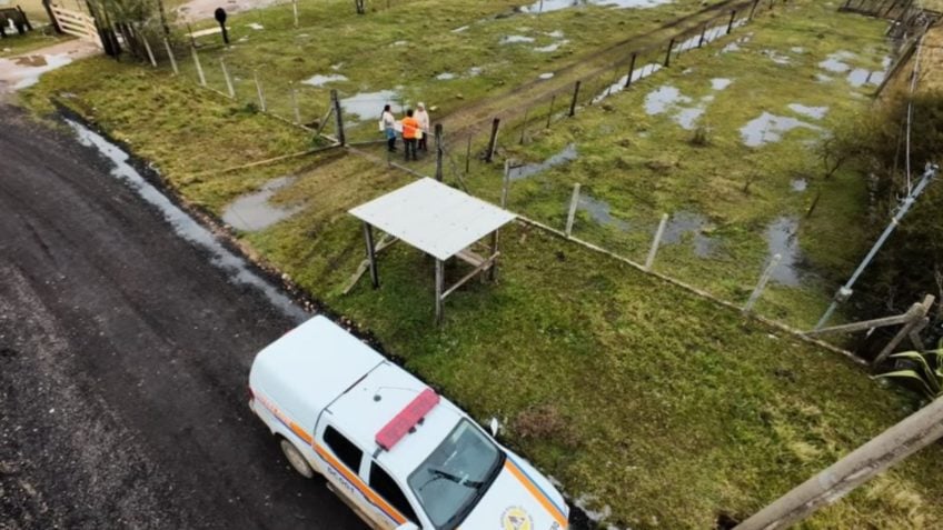 Temporal com granizo deixa 400 desalojados em Eldorado do Sul
