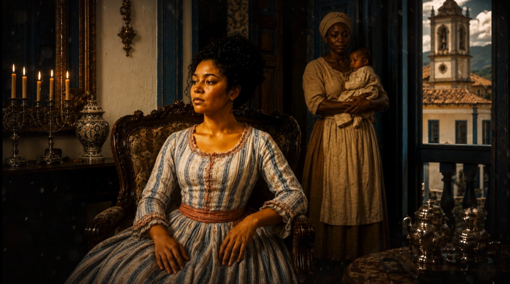 Terra de Minas utiliza IA para recriar a imagem histórica de Chica da Silva