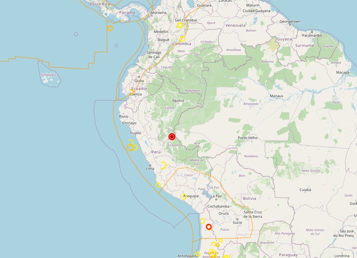 Terremoto de magnitude 5,6 atinge região na fronteira entre Peru e Brasil