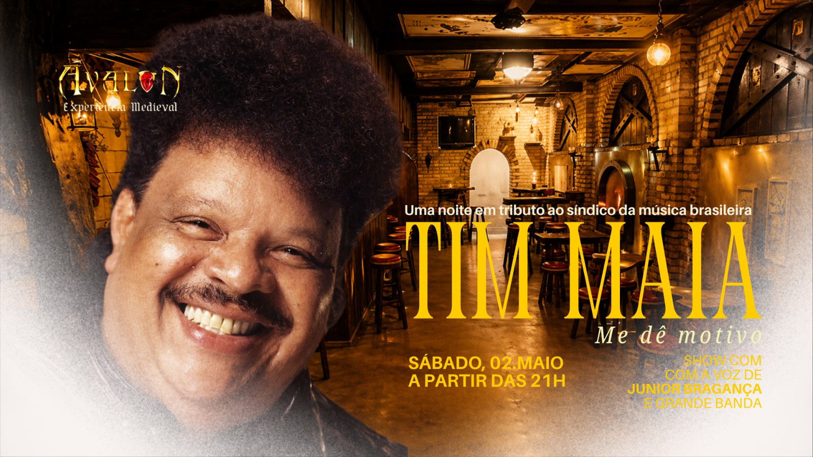 Ávalon recebe tributo a Tim Maia na Taverna Pub