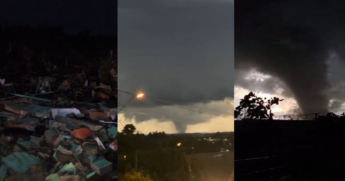 Tornado em Giruá deixa feridos e destruição em propriedades