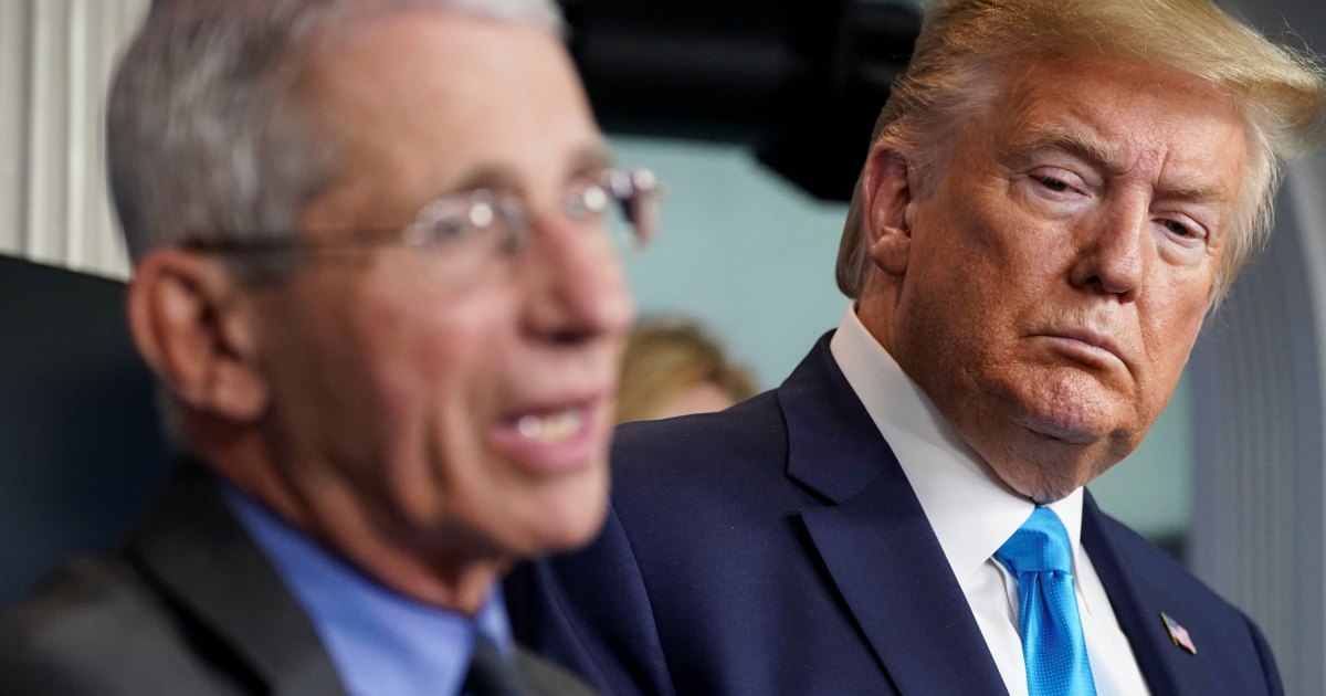 Donald Trump sugere que Anthony Fauci deve enfrentar processo criminal