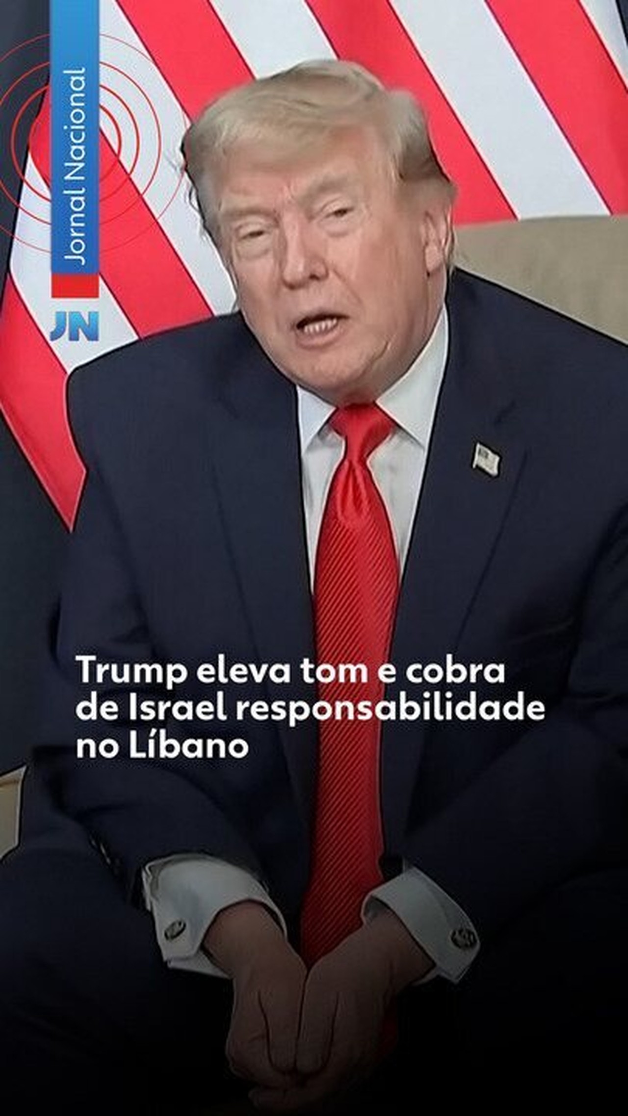 Trump expõe Netanyahu e questiona gestão da guerra no Líbano