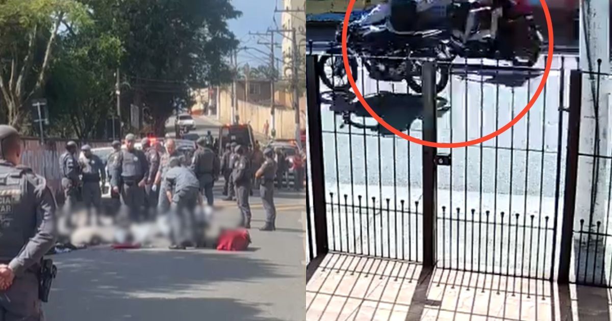 Imagens flagram latrocínio que vitimou filho de policial civil em SP