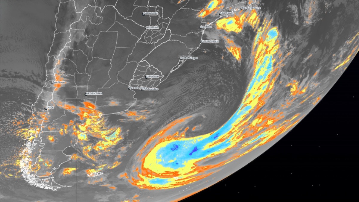 Frente fria traz chuva e ventos fortes para o Sul e Sudeste