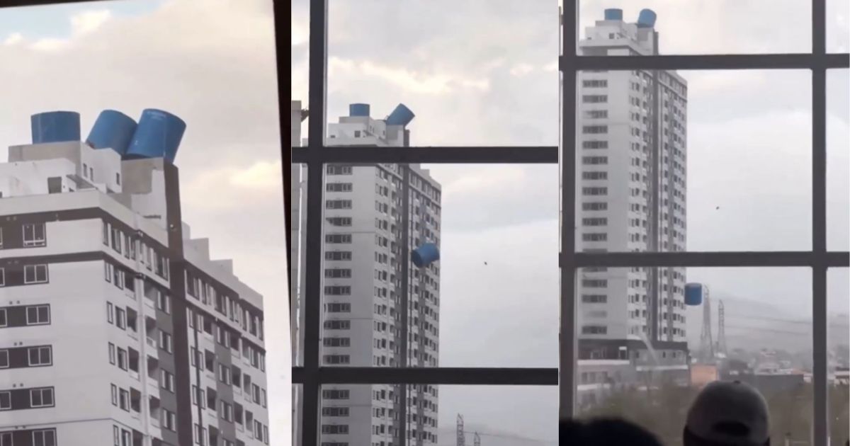 Temporal causa queda de caixa d'água e deixa vítimas no Rio de Janeiro