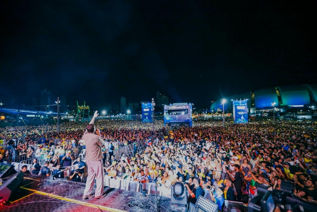 Vitória da Seleção Brasileira e shows de Bruno e Marrone e Nattan marcam noite do São João de Natal