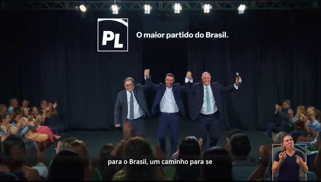 Vídeo: Flávio Bolsonaro grava inserção com Álvaro Dias e Coronel Hélio e reforça discurso de segurança e combate à violência no RN
