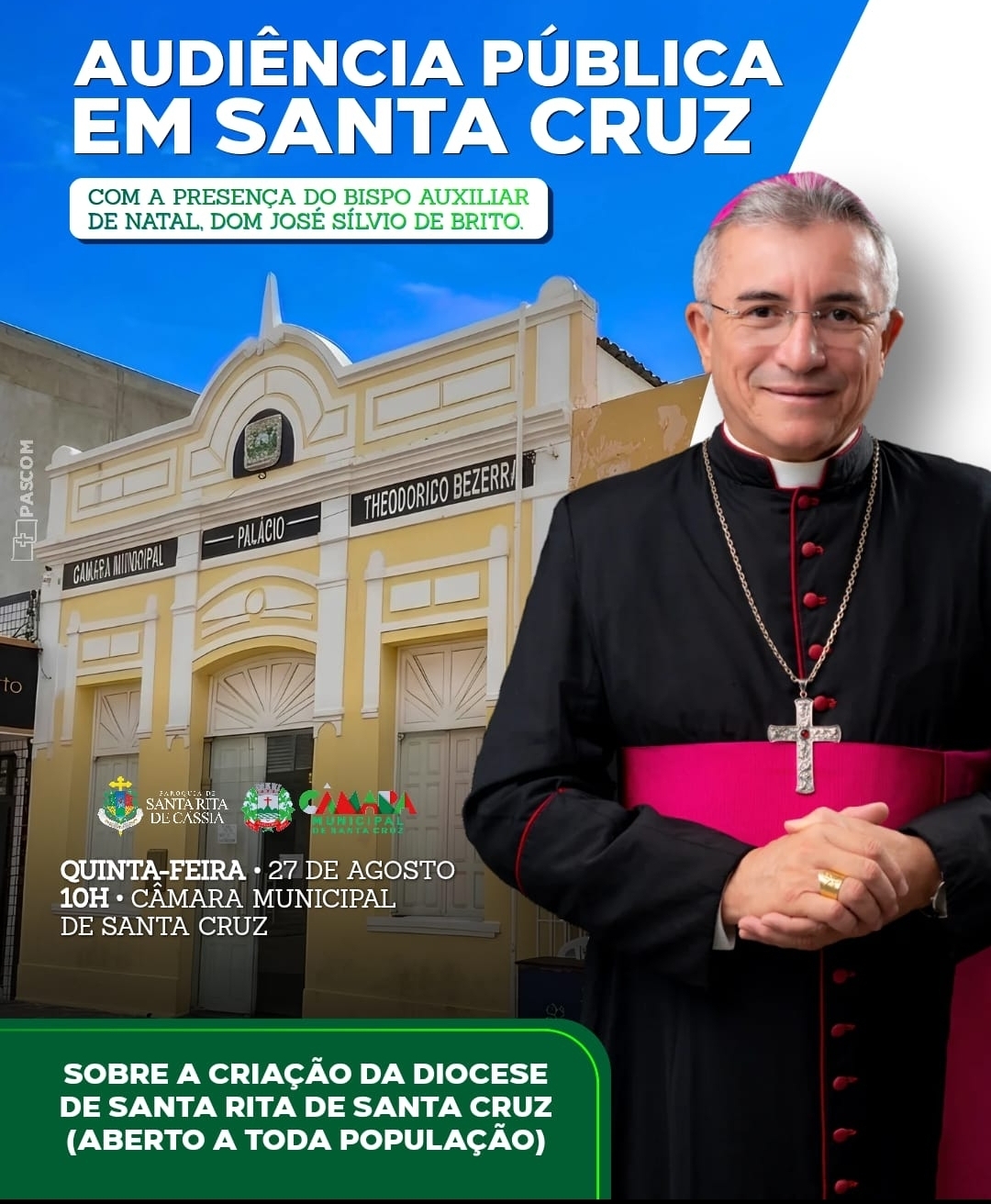 Audiência Pública debate estruturação da futura Diocese de Santa Rita em Santa Cruz