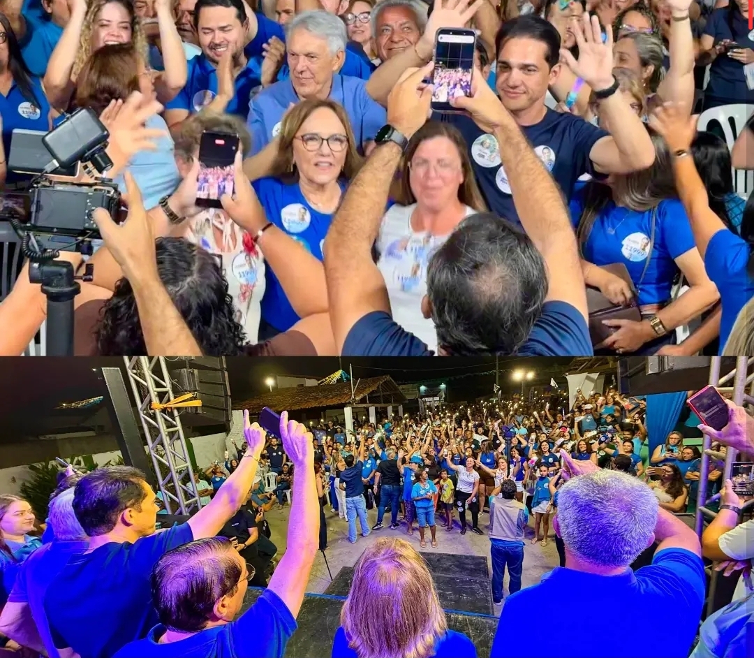 Kleber Rodrigues reúne centenas em Monte Alegre e anuncia apoio a Zenaide para o Senado