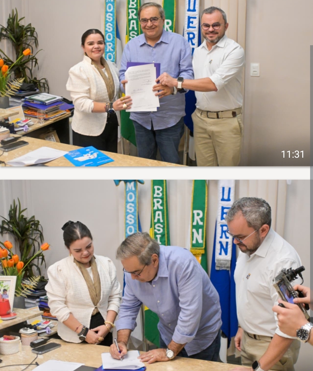Em Mossoró, Álvaro Dias visita UERN, assina carta compromisso e reforça defesa da universidade estadual