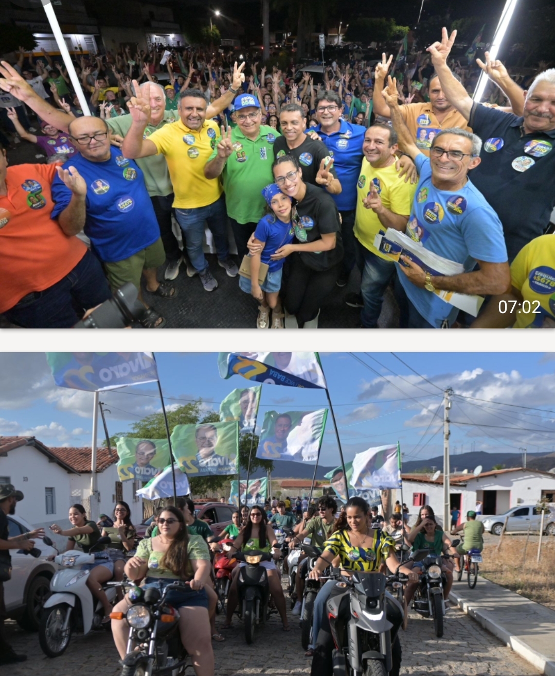 Com carreatas e passeatas, Álvaro Dias percorre o Seridó em agenda marcada por mobilização popular