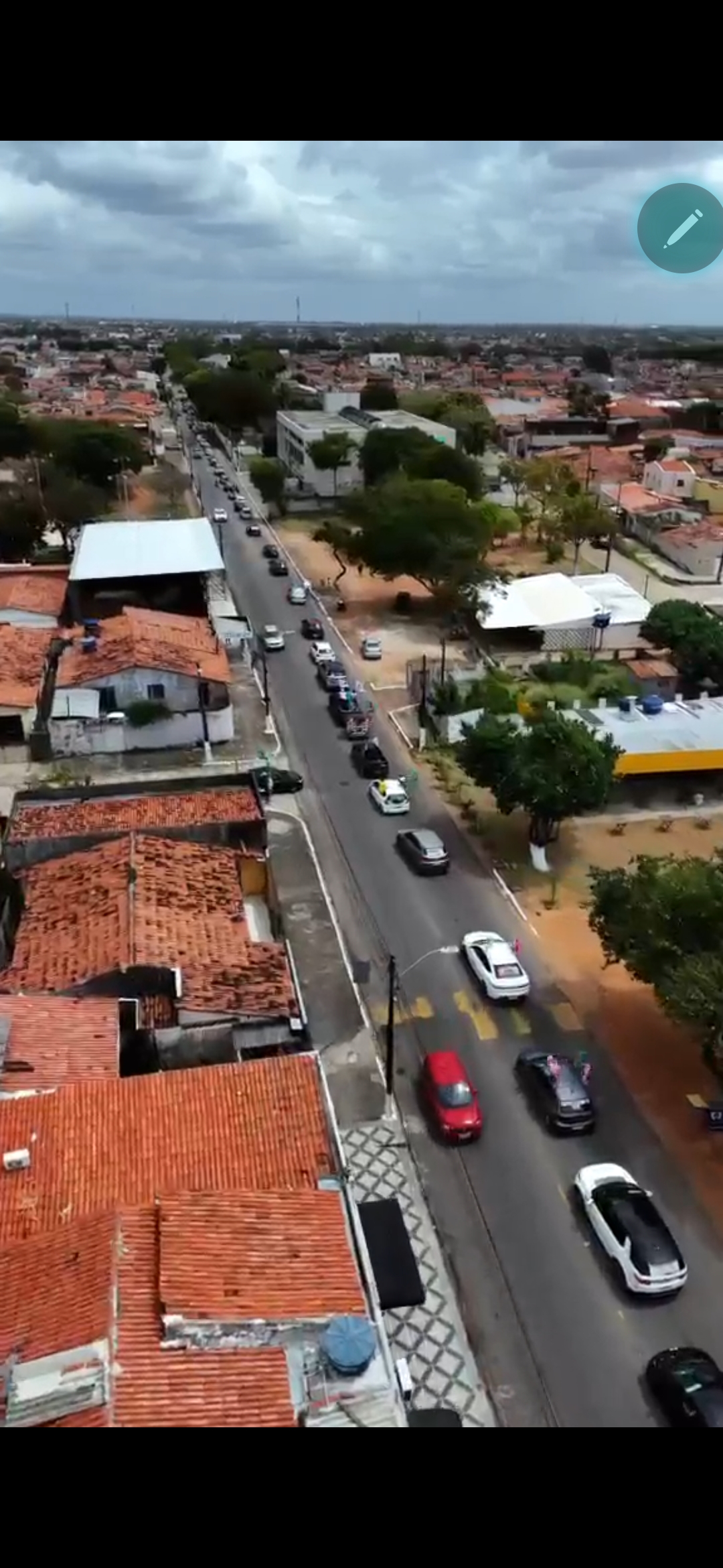 Veja o vídeo: Paulinho Freire lidera carreata com mais de 2 mil carros em apoio a Álvaro Dias na Zona Norte de Natal
