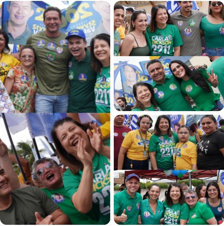 Carla Dickson mostra força em Nova Cruz em grande mobilização ao lado do prefeito Joquinha Nogueira e do ex-prefeito Flávio de Beroi