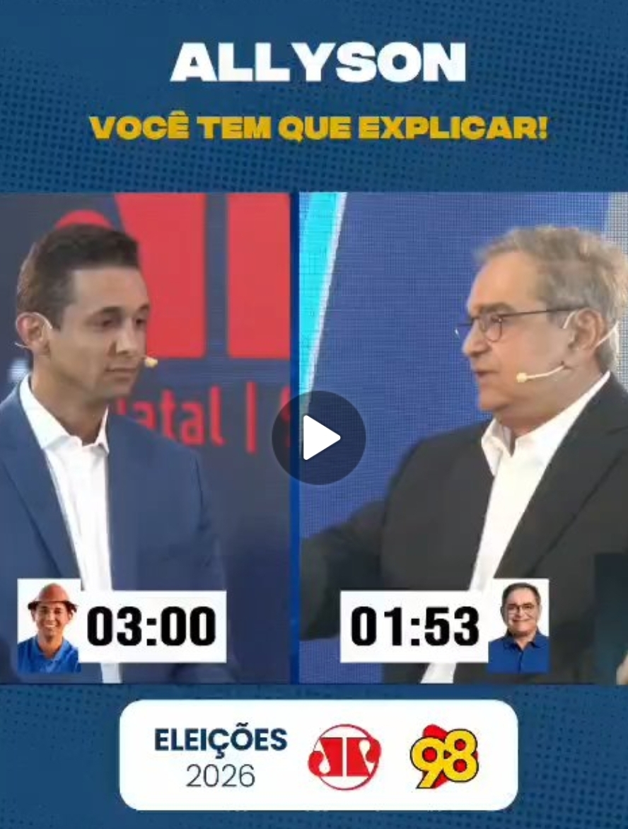 Álvaro domina debate do Grupo Dial, confronta adversários e usa obras de Natal para "ancorar" candidatura ao Governo